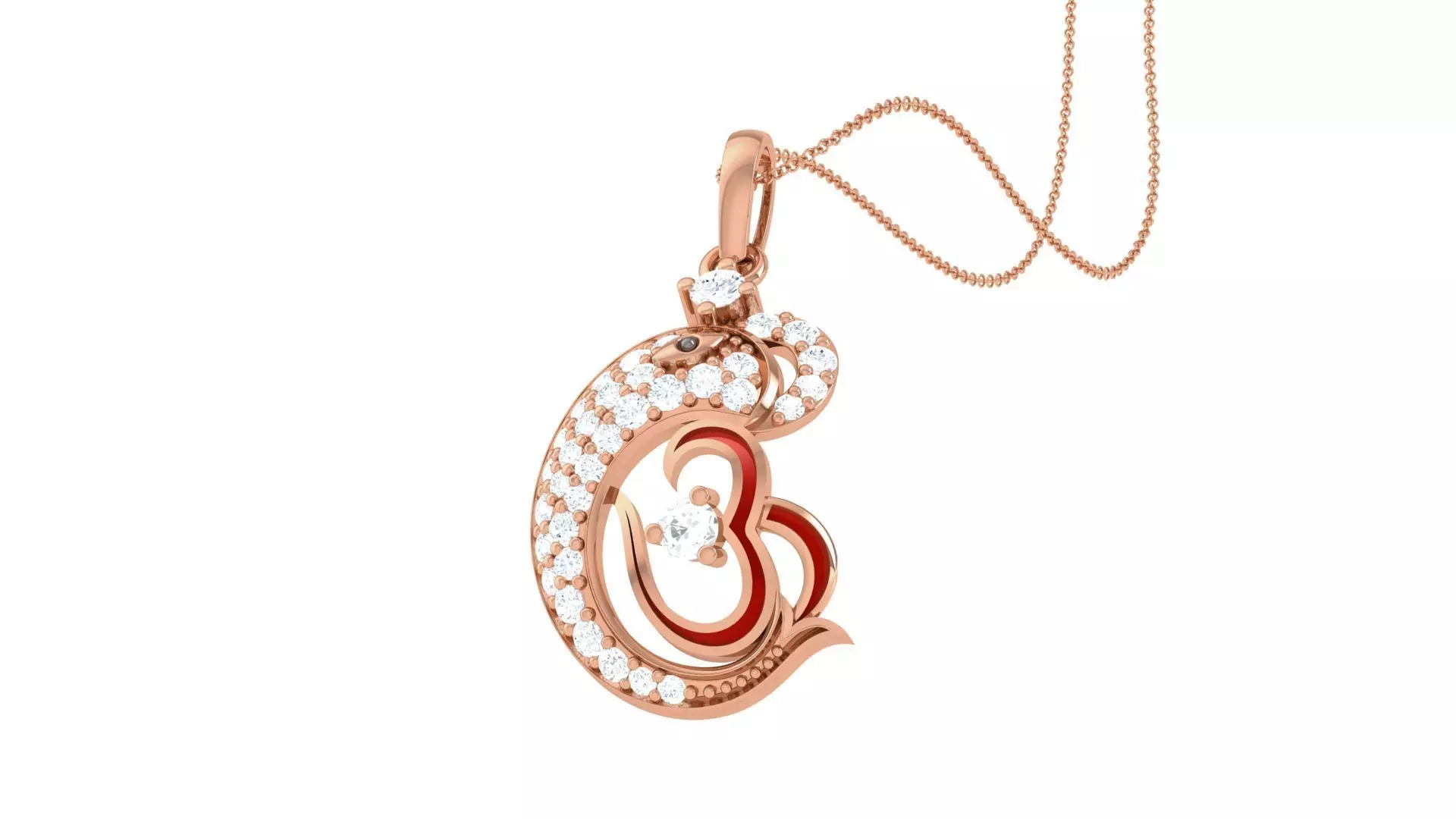 Spiritual Om Pendant 3D print model_0