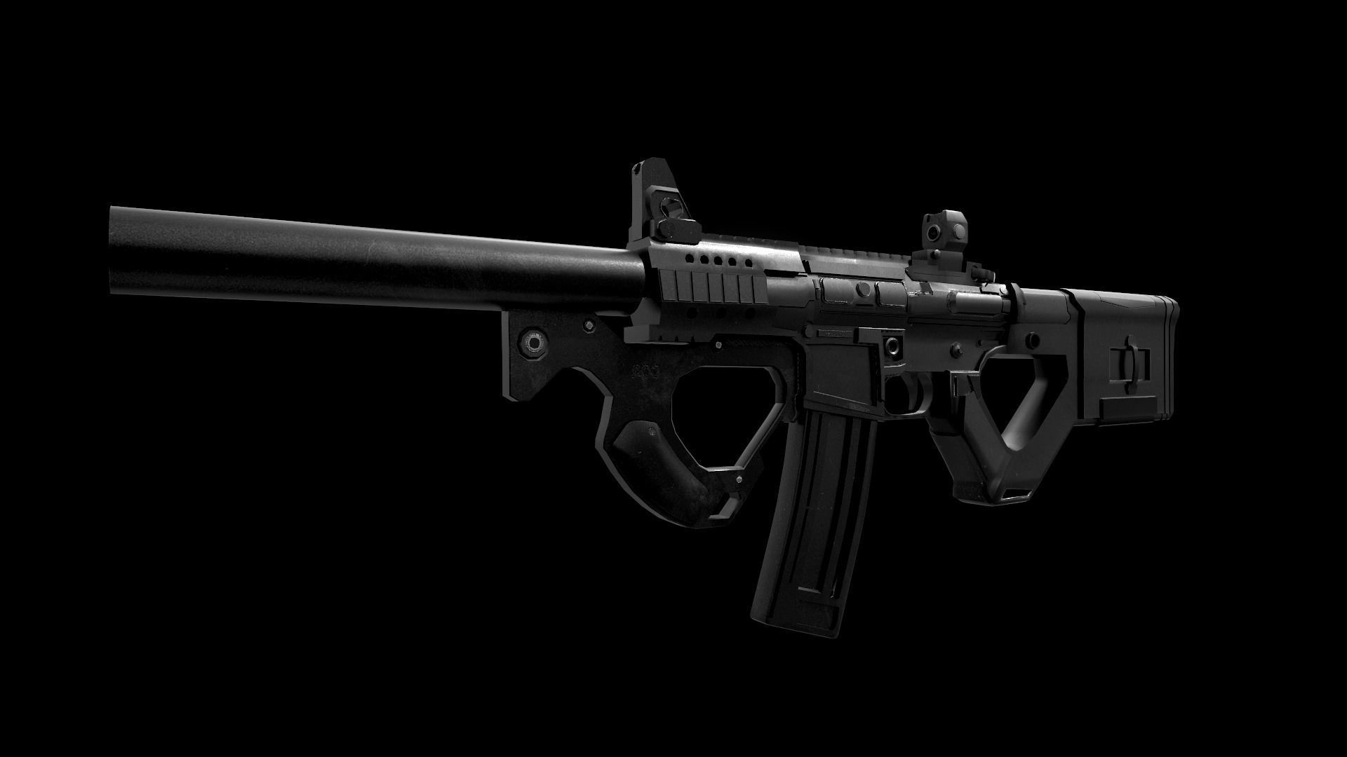 3D model CQR Rifle Gun VR / AR / low-poly | CGTrader