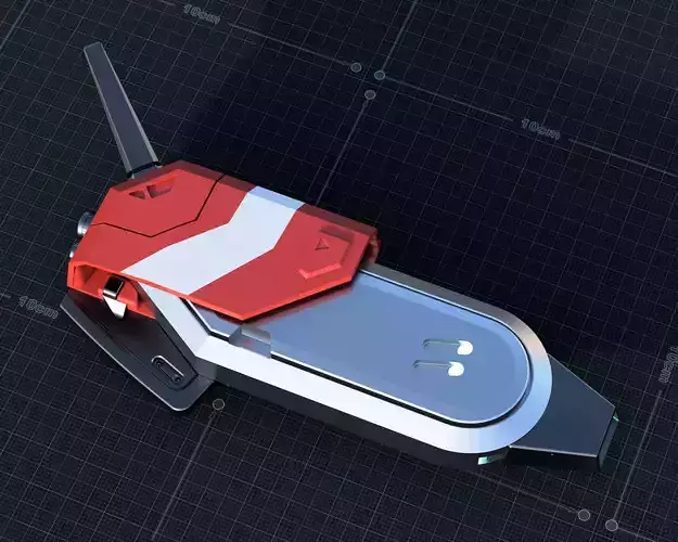 Halo-Inspired Courier Pearl Attachment v4 for 3D Printing