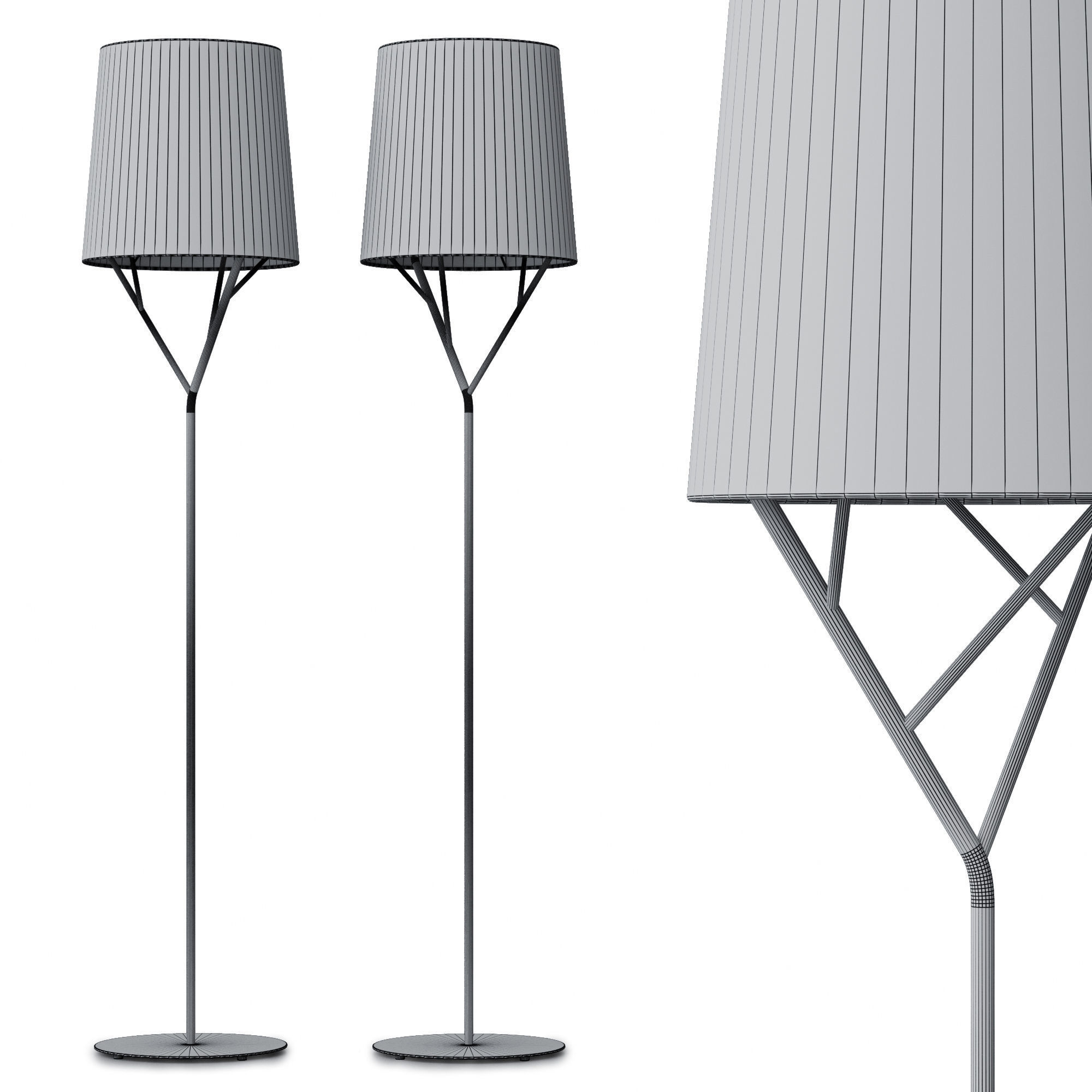 Floor lamp Faro Barcelona TREE 3D model_3