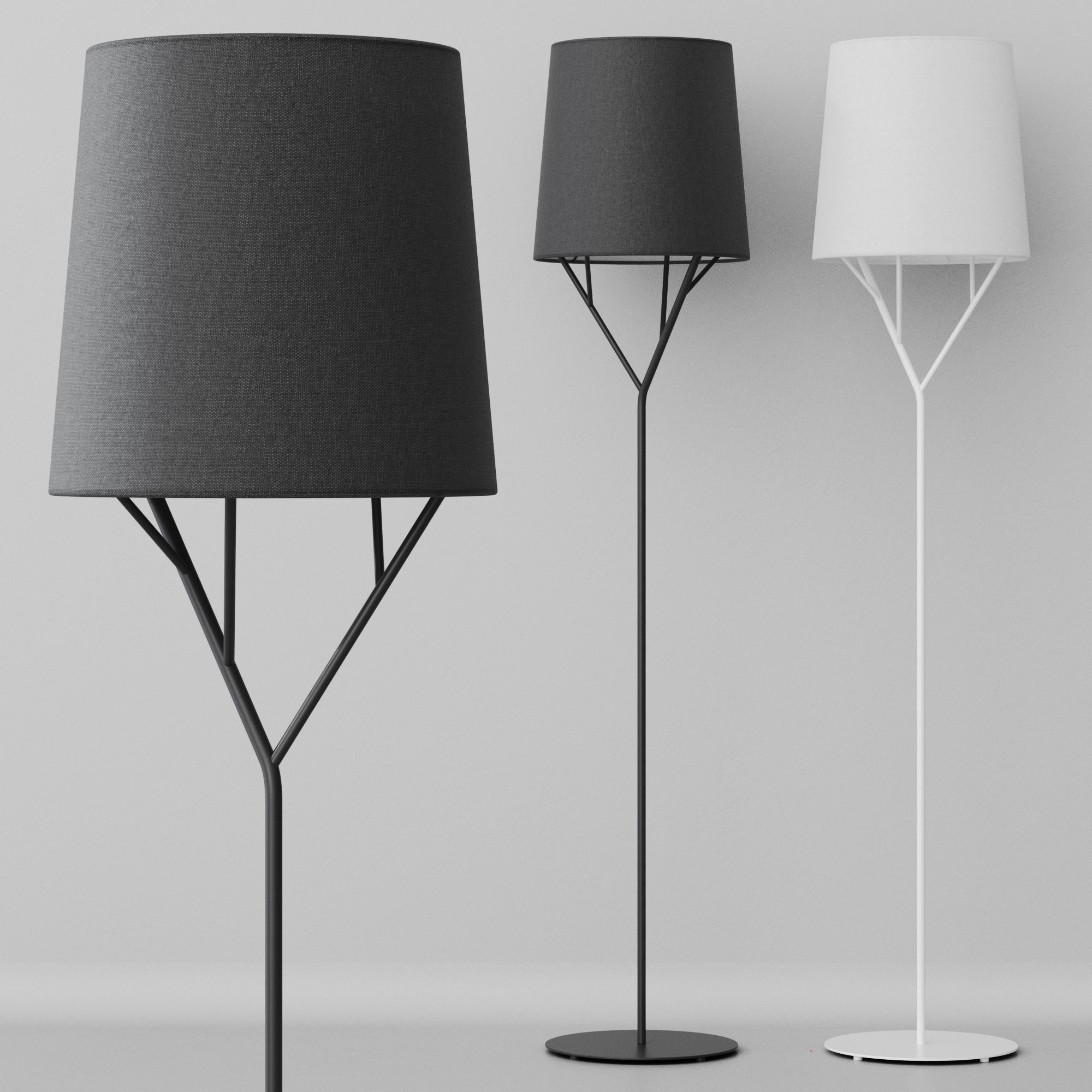 Floor lamp Faro Barcelona TREE 3D model_11