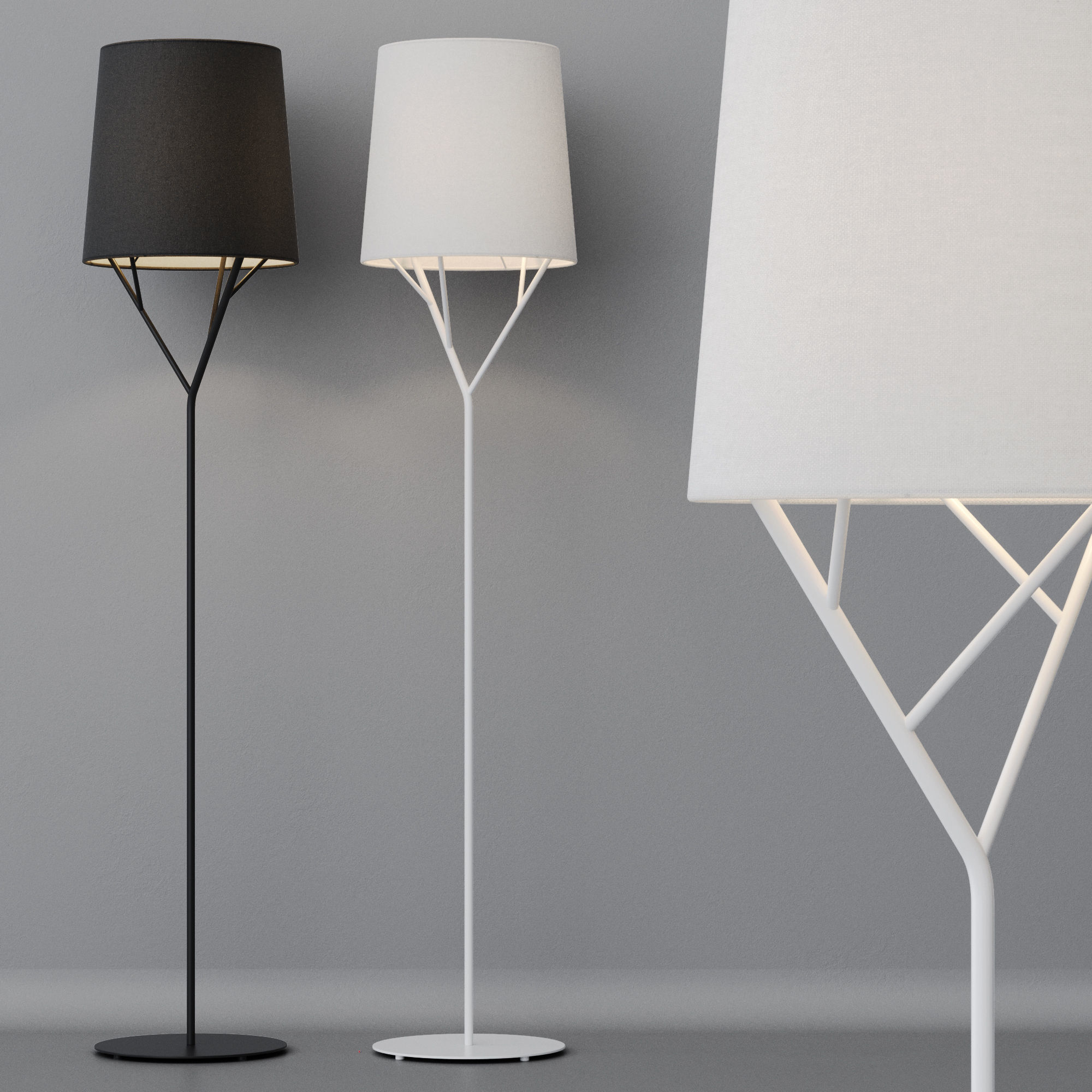 Floor lamp Faro Barcelona TREE 3D model_4