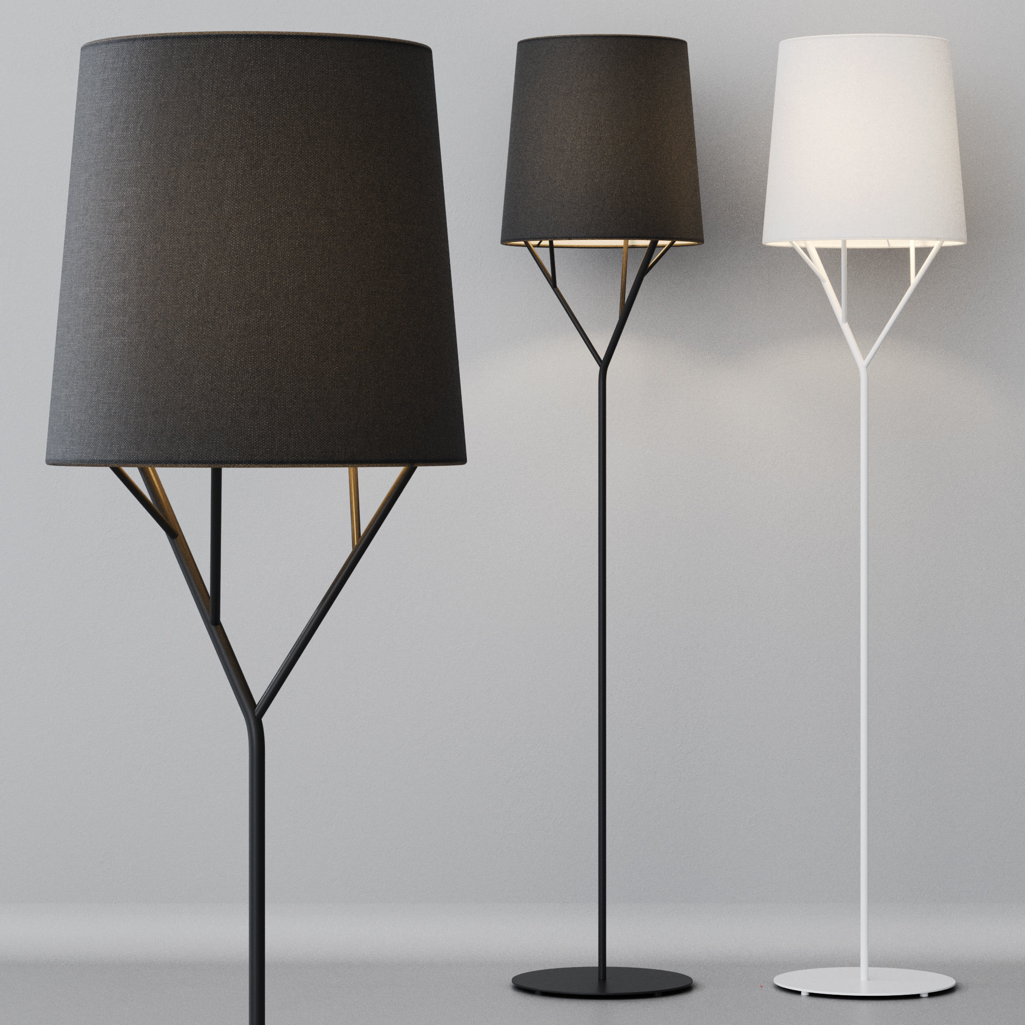 Floor lamp Faro Barcelona TREE 3D model_5