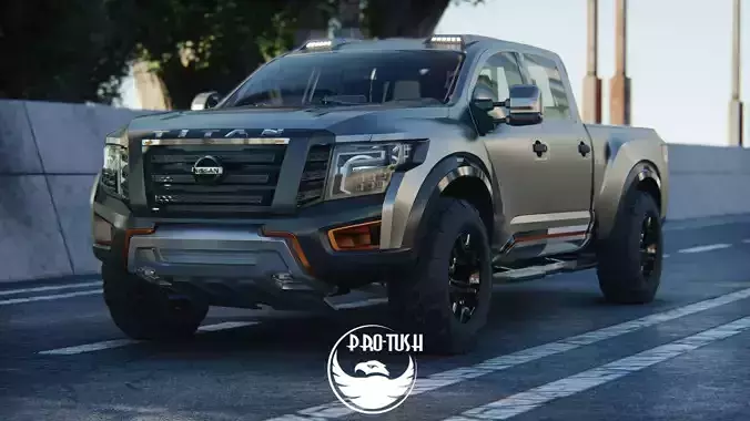 Nissan Titan 2017 3D Model 3D model
