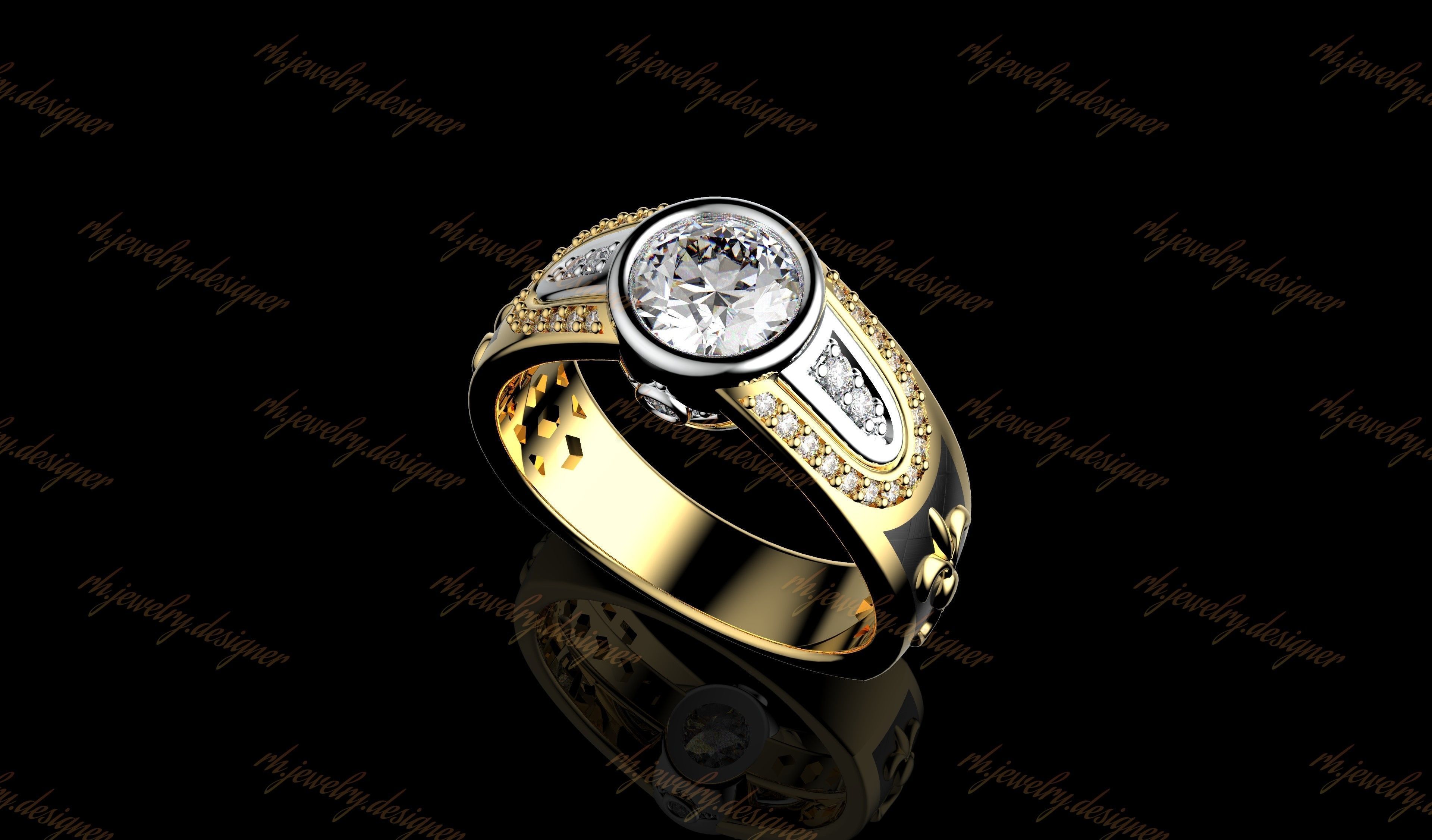 Gold N1088 3D print model_6