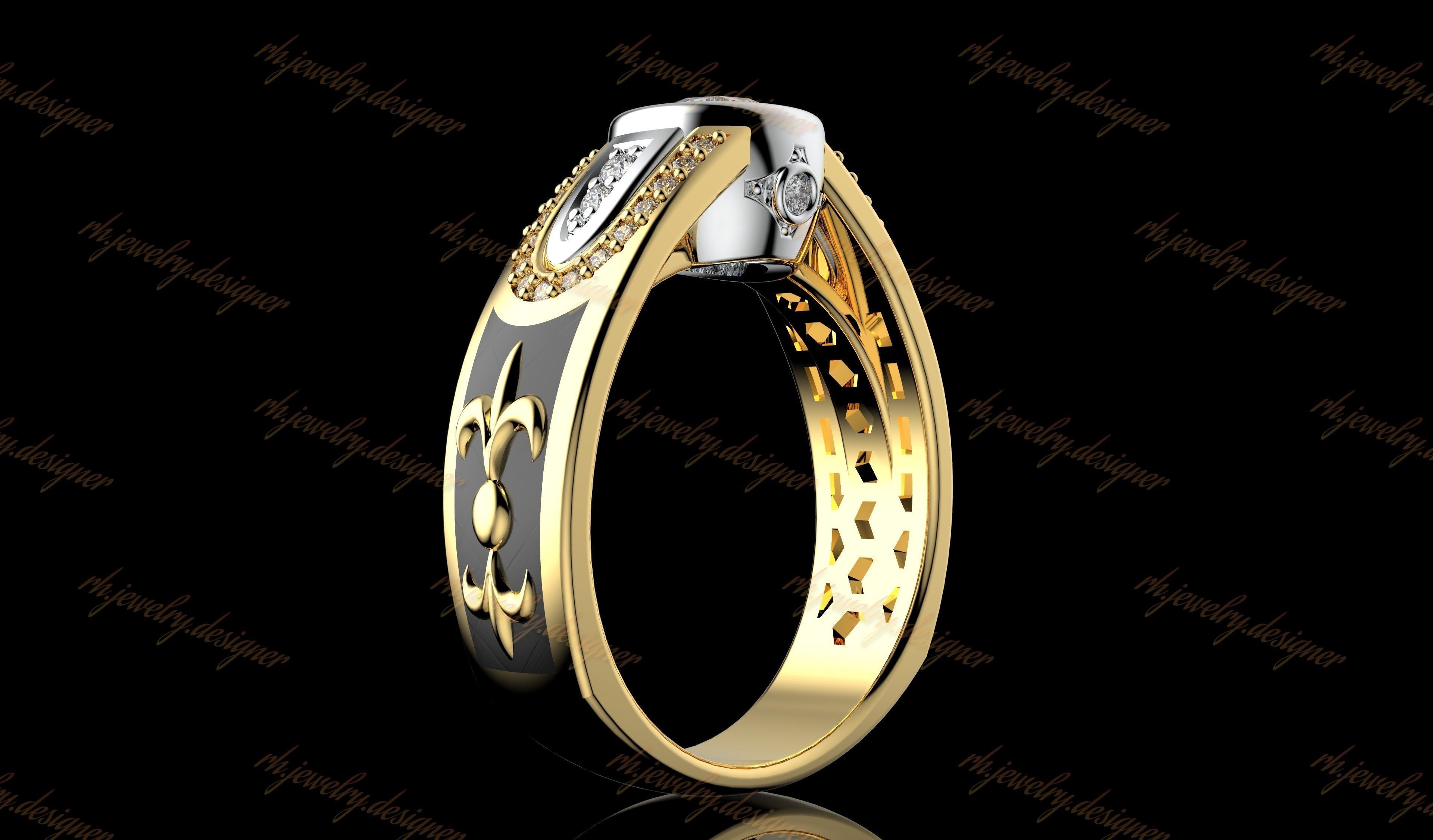 Gold N1088 3D print model_4