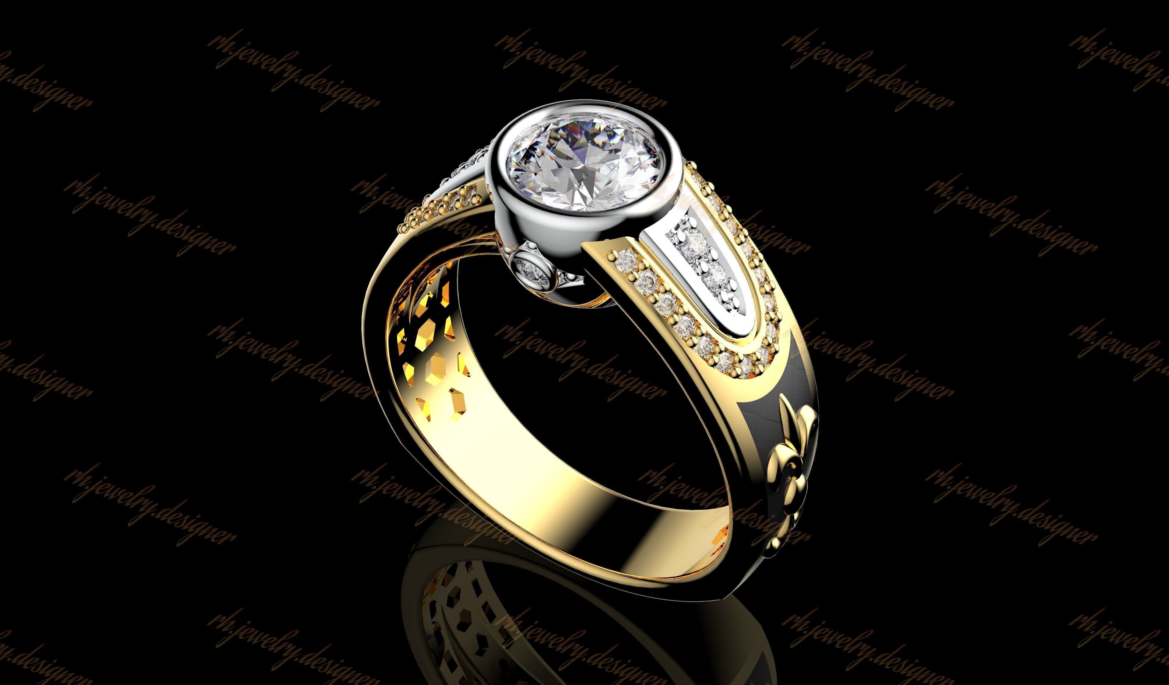 Gold N1088 3D print model_2