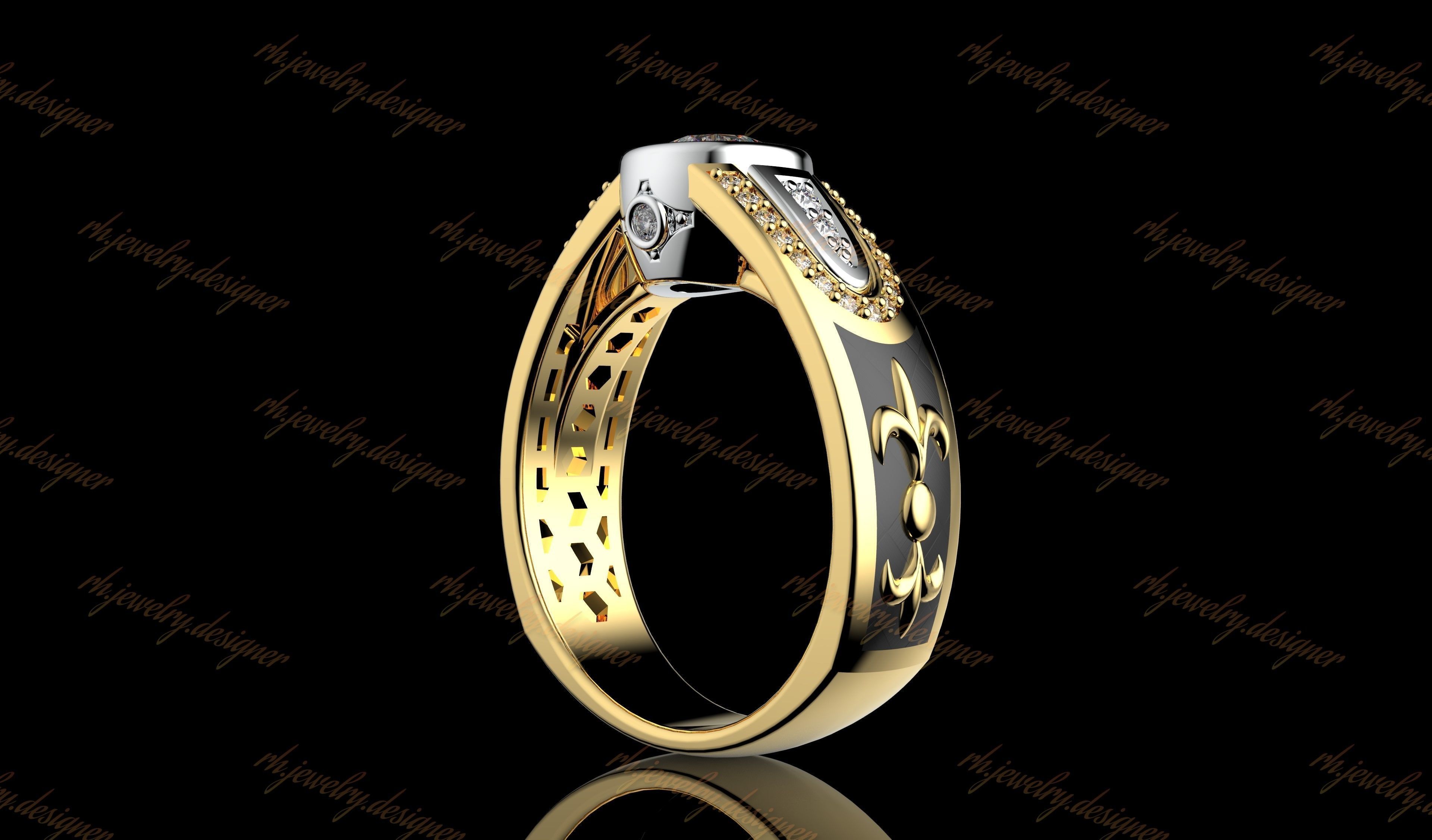 Gold N1088 3D print model_5