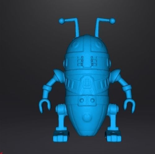 AIRGAM BOYS SPACE ROBOT VINTAGE FIGURE TOY 80s 3D PRINT 3D print model_6