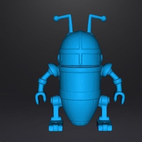 AIRGAM BOYS SPACE ROBOT VINTAGE FIGURE TOY 80s 3D PRINT 3D print model_7