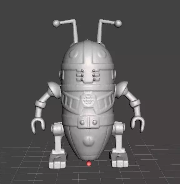 AIRGAM BOYS SPACE ROBOT VINTAGE FIGURE TOY 80s 3D PRINT 3D print model_0