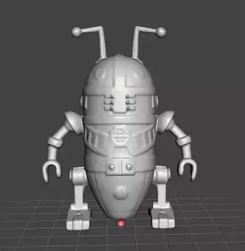 AIRGAM BOYS SPACE ROBOT VINTAGE FIGURE TOY 80s 3D PRINT 3D print model