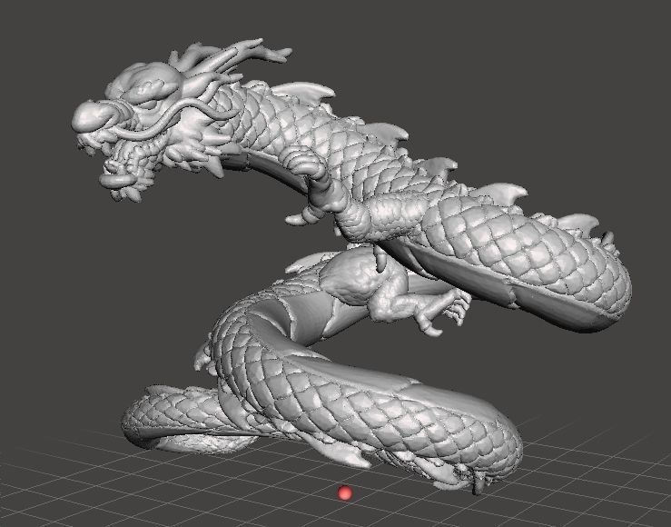 CHINESE DRAGON MONSTER MINIATURE FIGURE FANTASY GAMES DND RPG 3D print model_1