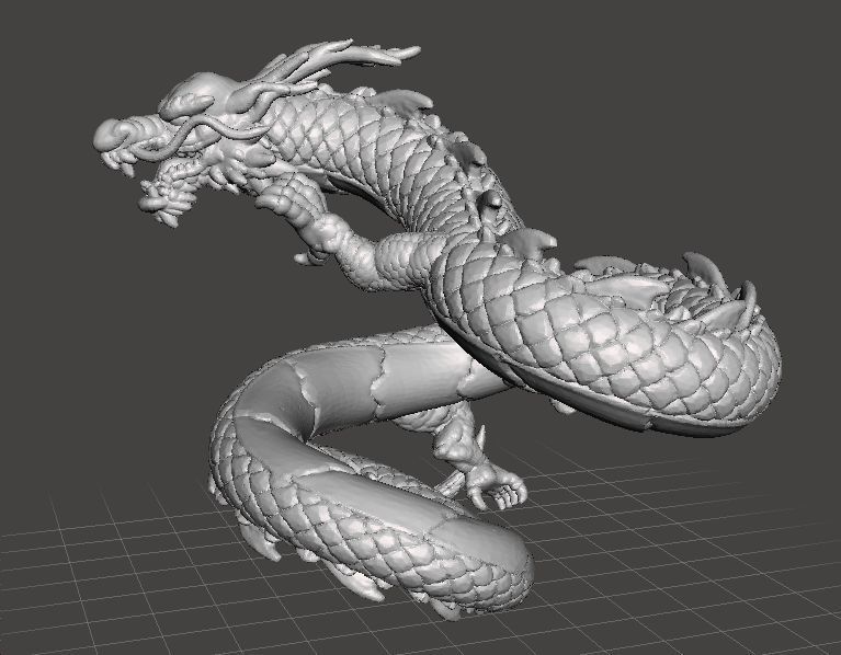 CHINESE DRAGON MONSTER MINIATURE FIGURE FANTASY GAMES DND RPG 3D print model_2