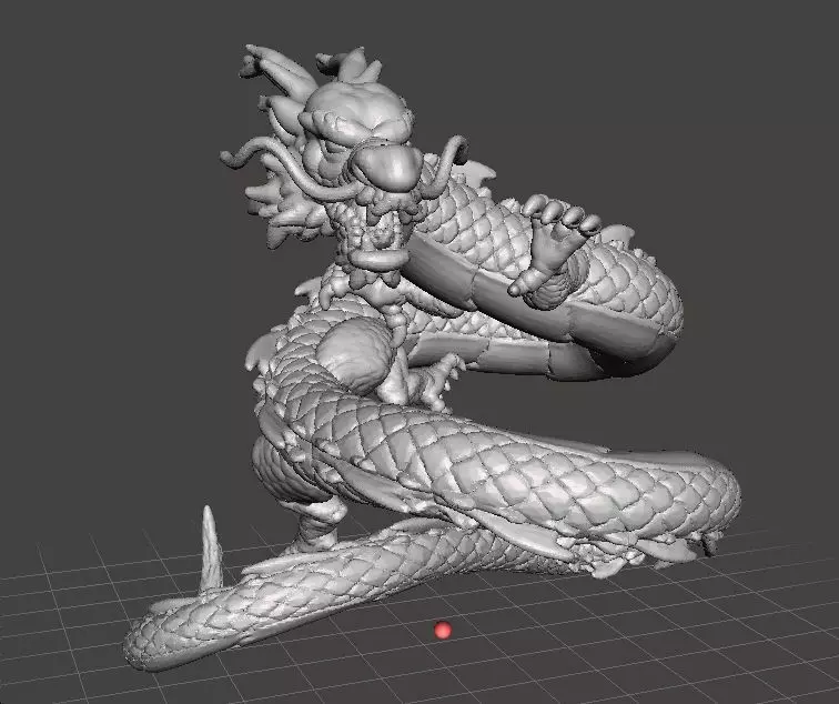 CHINESE DRAGON MONSTER MINIATURE FIGURE FANTASY GAMES DND RPG 3D print model_0