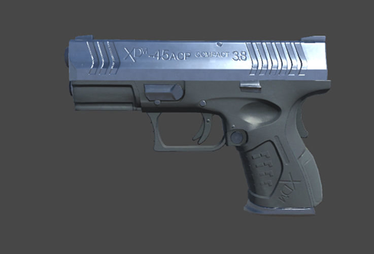 Weapons Pack Low-poly 3D model_7
