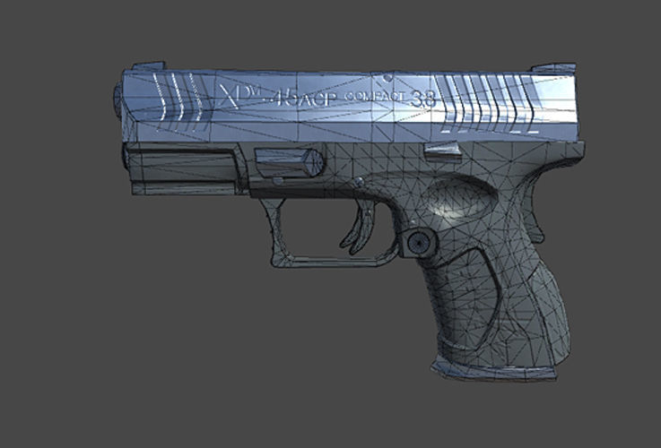 Weapons Pack Low-poly 3D model_4