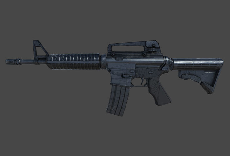 Weapons Pack Low-poly 3D model_6