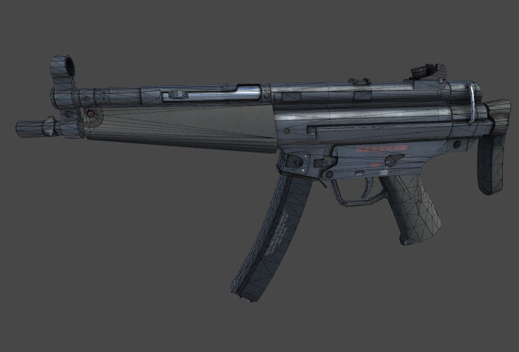 Weapons Pack Low-poly 3D model_3