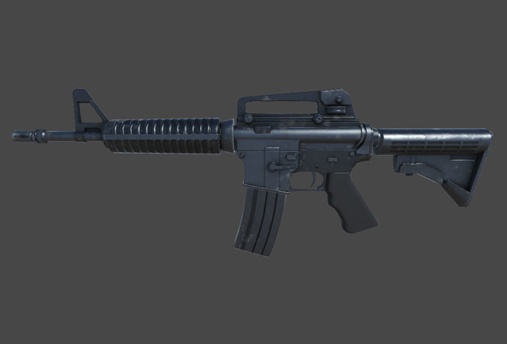 Weapons Pack Low-poly 3D model_2