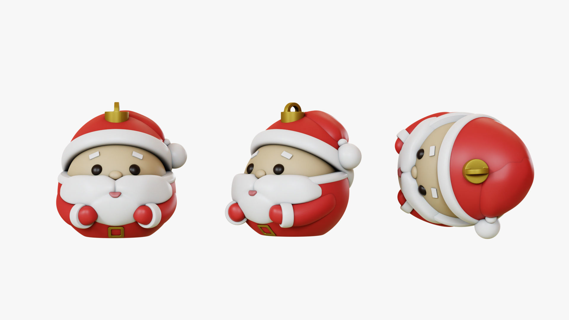 Santa Claus Sphere 3D print model_1