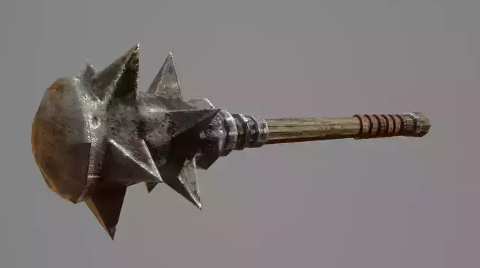 Bloodied Spiked Hammer