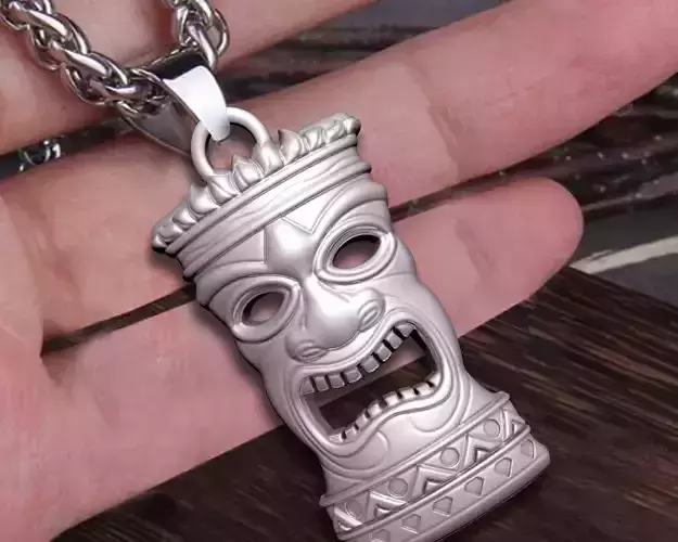 Tiki Mask M02 pendant 