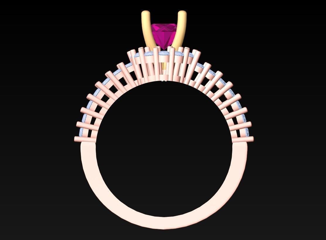 Diamond Ring - Womens Rings - GN165 3D print model_6