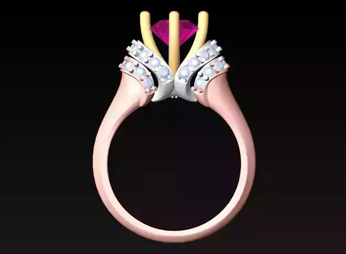 Diamond Ring - Womens Rings - GN177 3D print model