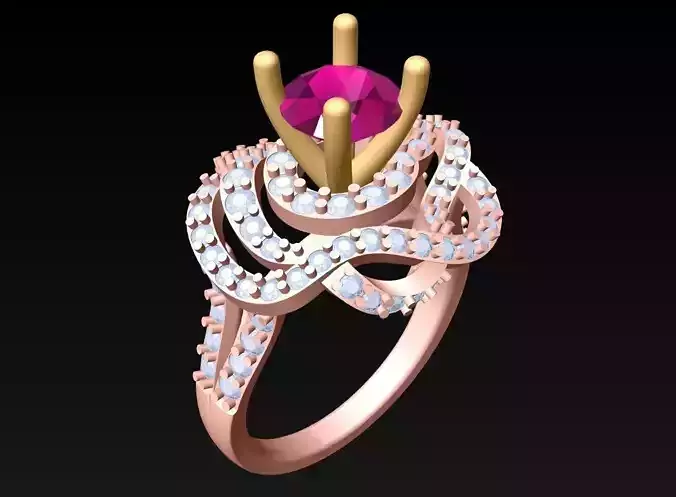 Diamond Ring - Womens Rings - GN178