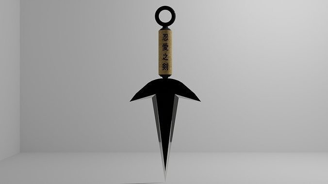 Minato kunai Low-poly 3D model