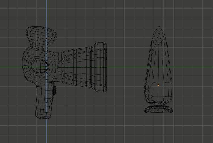 Cartoon Gun Low-poly 3D model_14