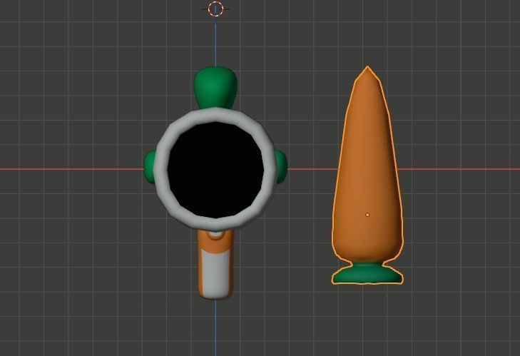 Cartoon Gun Low-poly 3D model_11