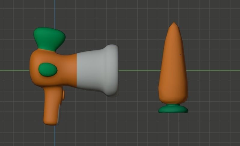 Cartoon Gun Low-poly 3D model_10