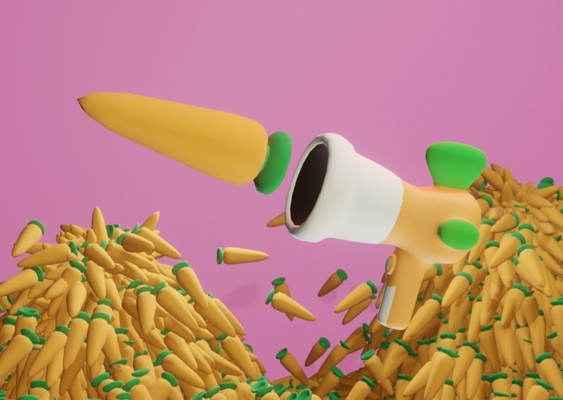 Cartoon Gun Low-poly 3D model_19