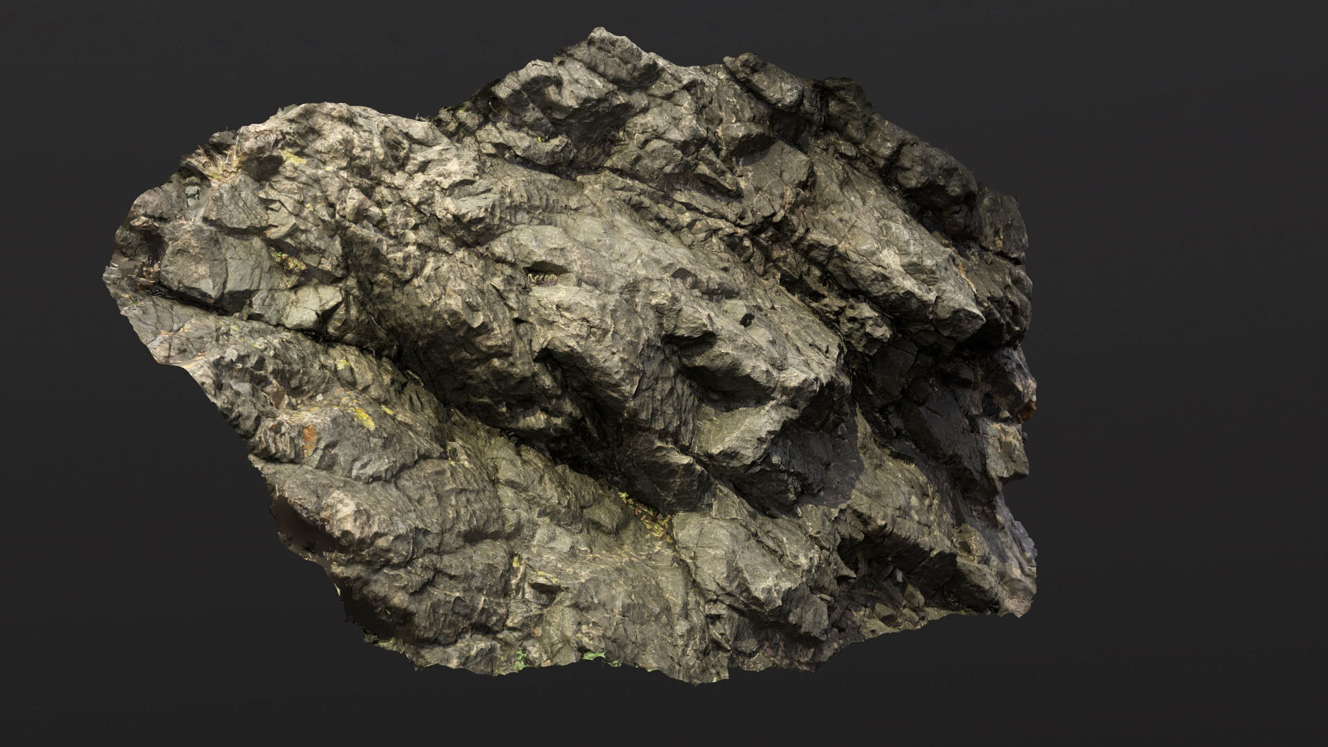 Moa Point Cliffs Photogrammetry Assets  Low-poly 3D model_2
