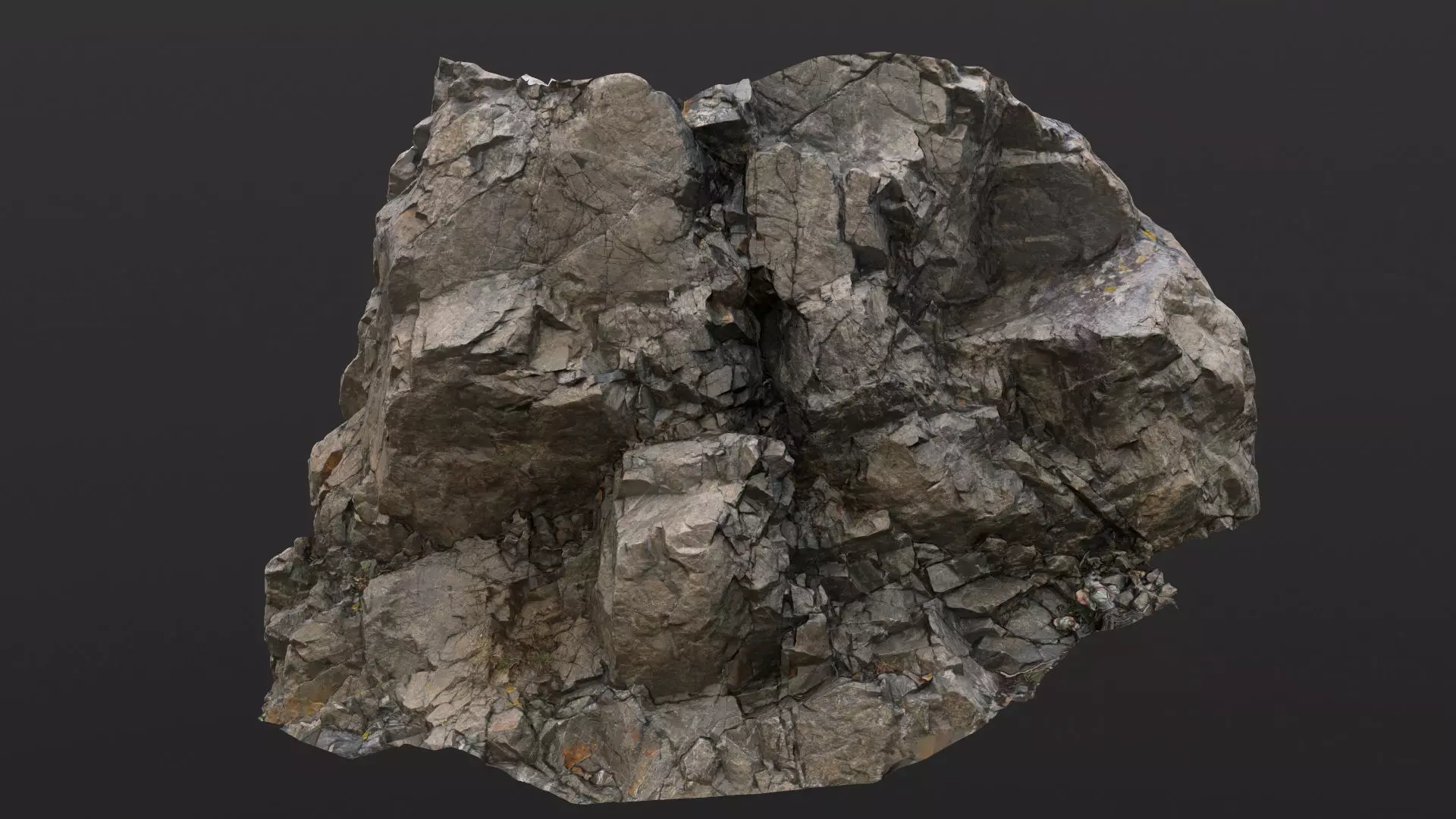 Moa Point Cliffs Photogrammetry Assets  Low-poly 3D model_0