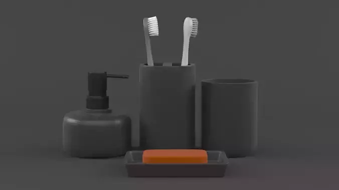 Bathroom Accessories 3D model