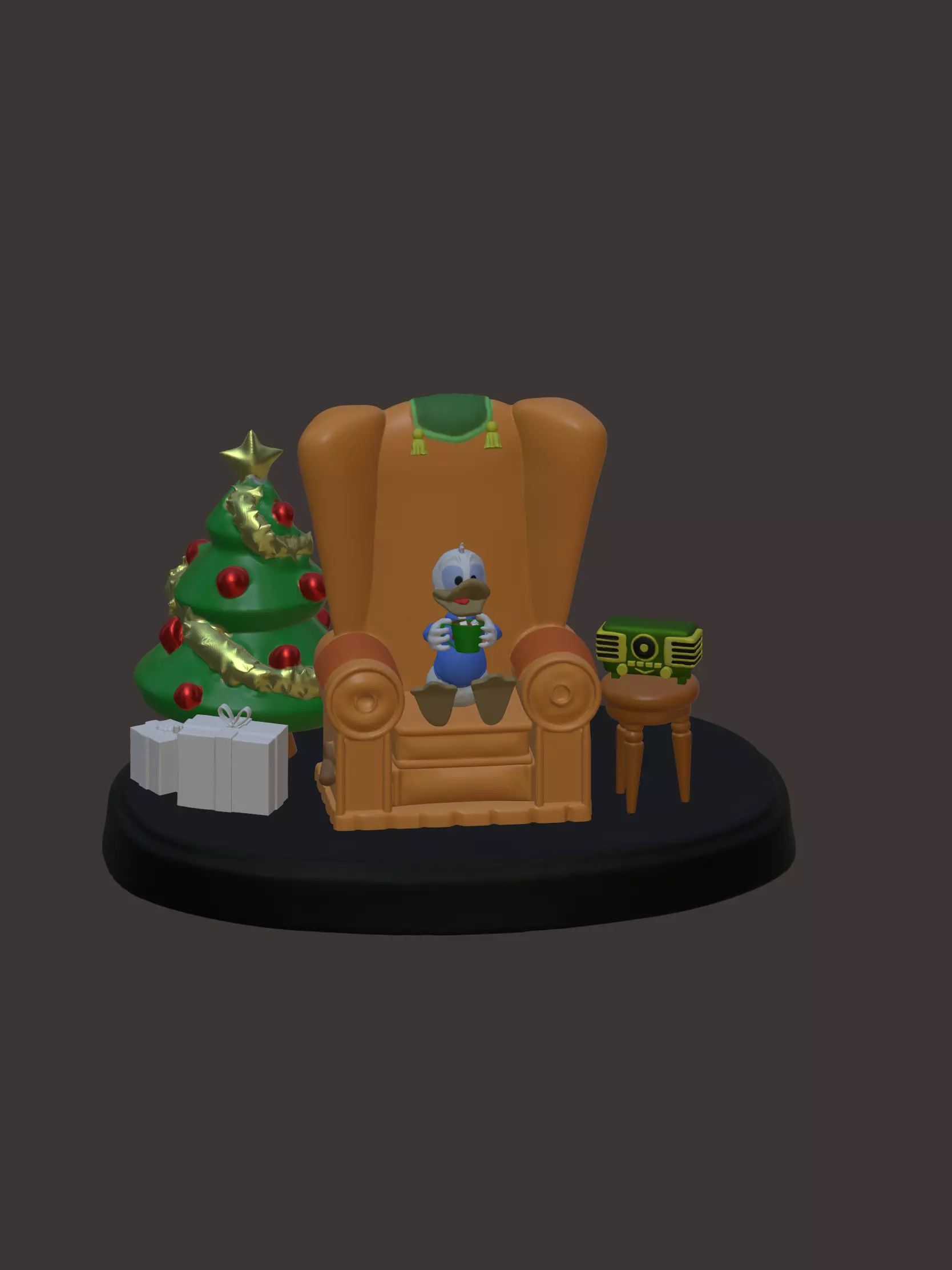 Donald Duck gets coca Mickeys twice upon A Christmas 3D print model_0