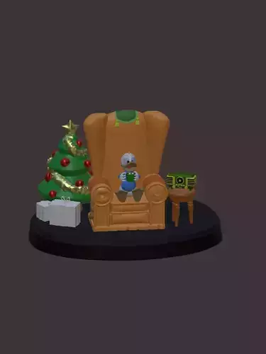 Donald Duck gets coca Mickeys twice upon A Christmas 3D print model