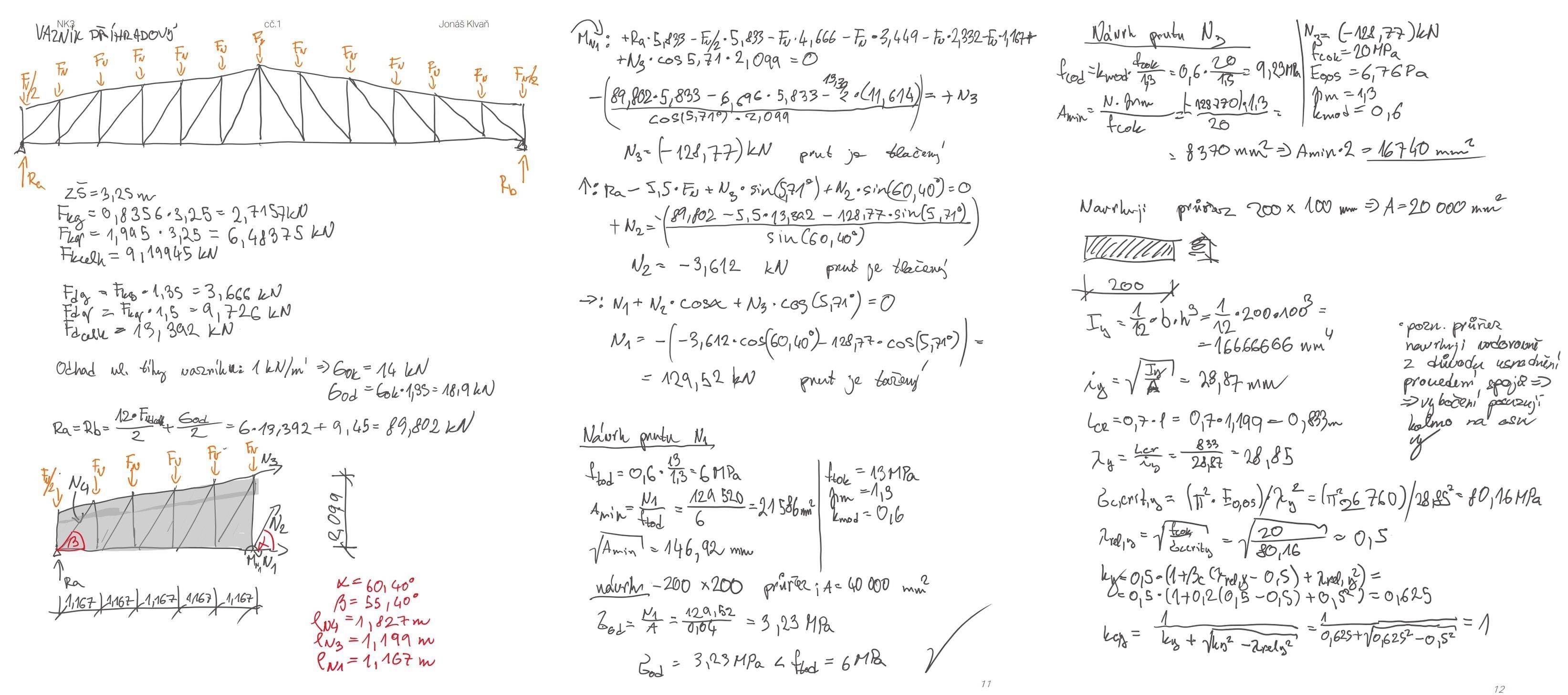Industrial wooden truss hall - calculated 3D model_7