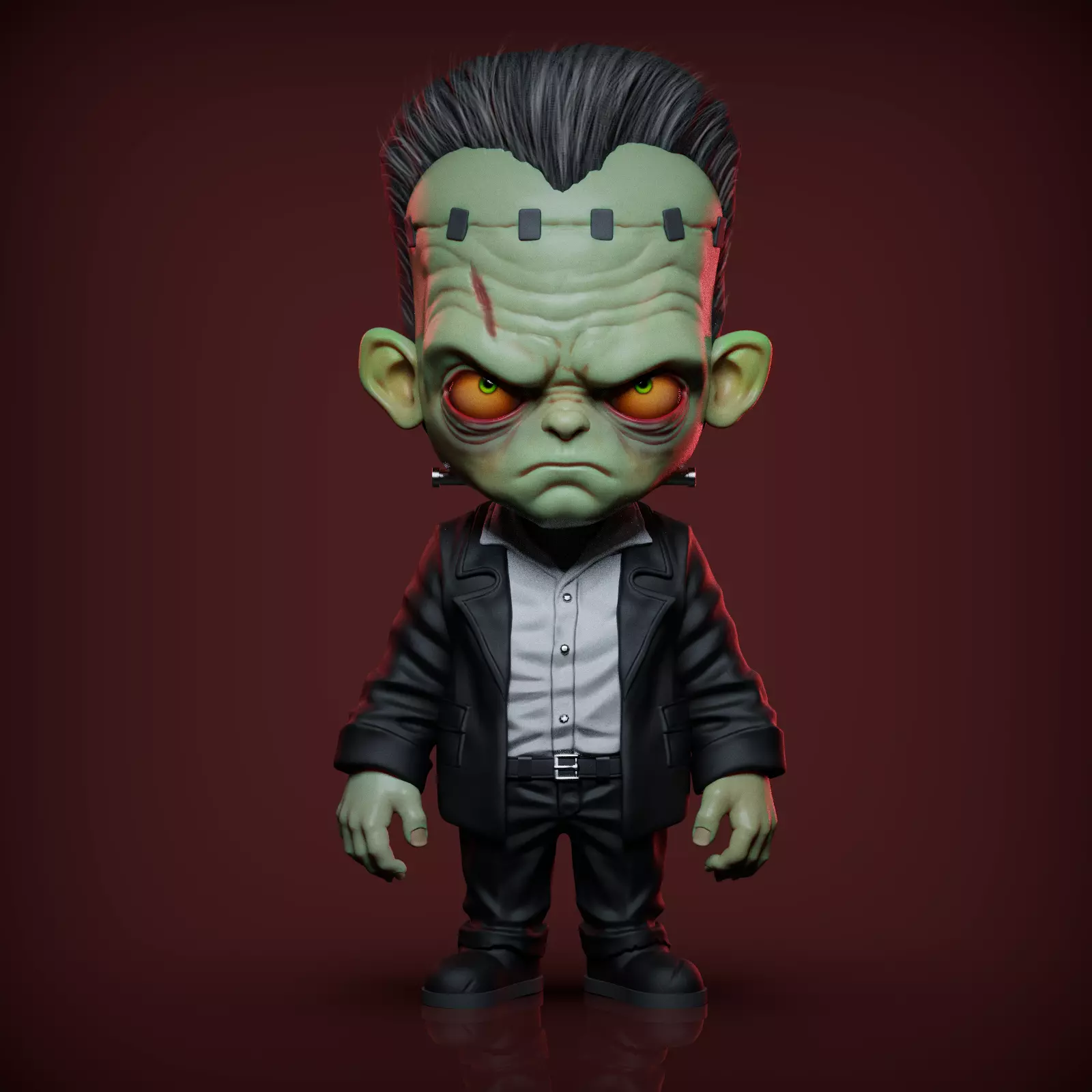 Frankenstein Halloween 3D  3D print model_0