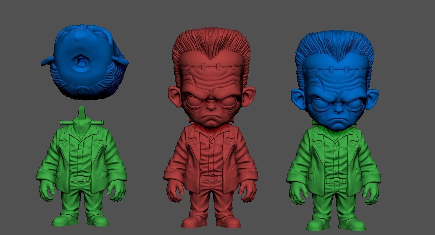 Frankenstein Halloween 3D  3D print model_2