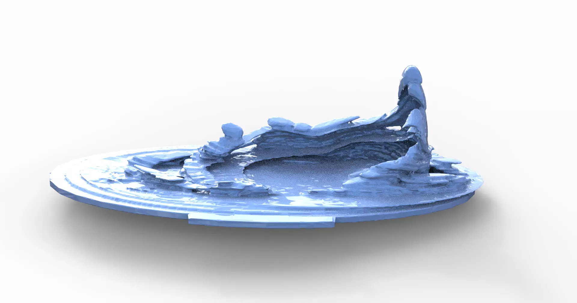 roman horse stand  3D model_0