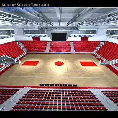 Basketball arena 3D model