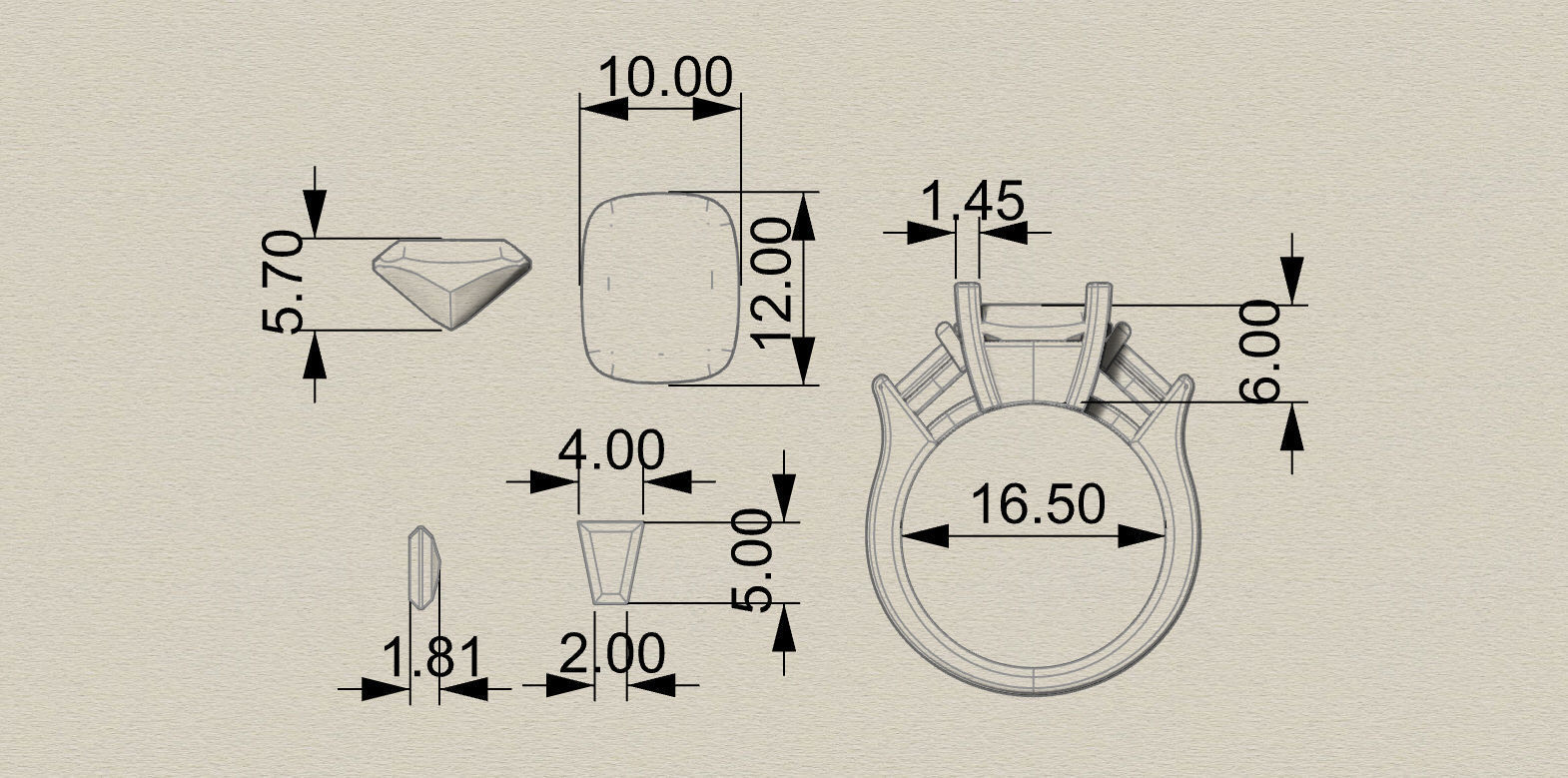 Graff Ring 3D print model_5