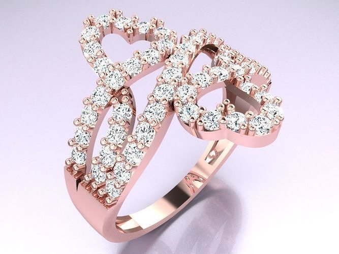 Diamond Ring - Womens Rings - GN135 3D print model