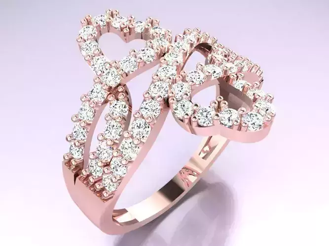 Diamond Ring - Womens Rings - GN135 3D print model
