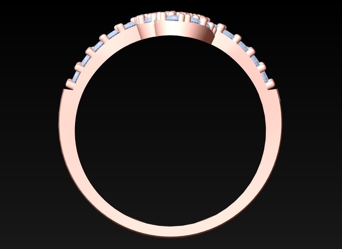 Diamond Ring - Womens Rings - GN135 3D print model_6