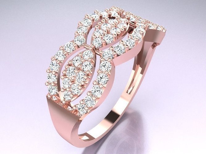 Diamond Ring - Womens Rings - GN136 3D print model